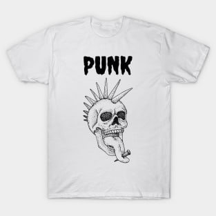 Punk Rock Skull Cool Punk T-Shirt